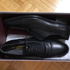 NEW Bruno Magli Maioco black Napa, size 8.5 men’s